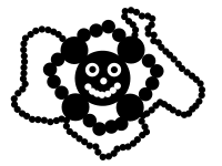 Original image from http://openclipart.org/detail/99001/nonsense-circle-monster-by-10binary