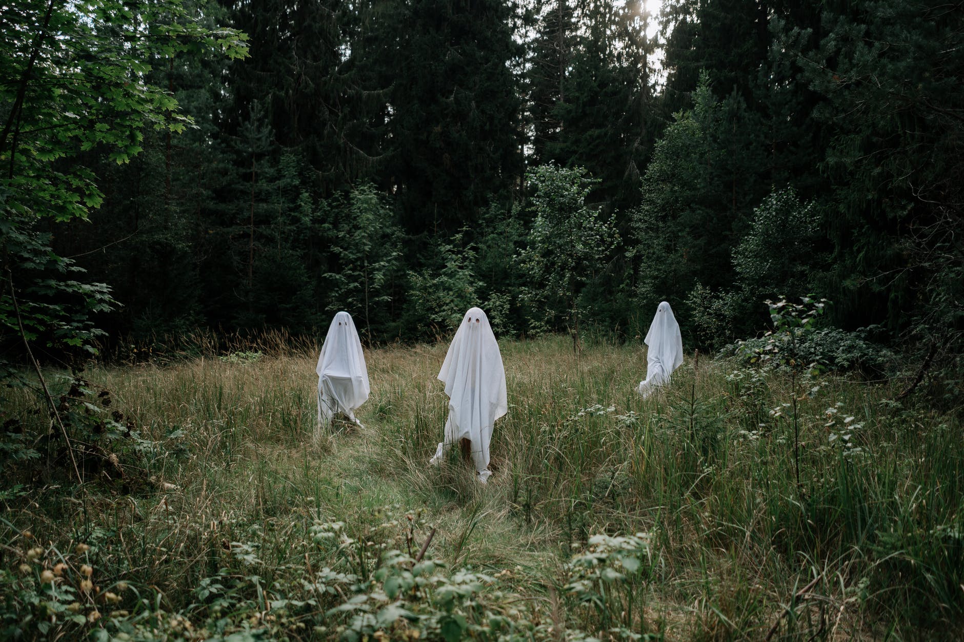 ghosts outdoors